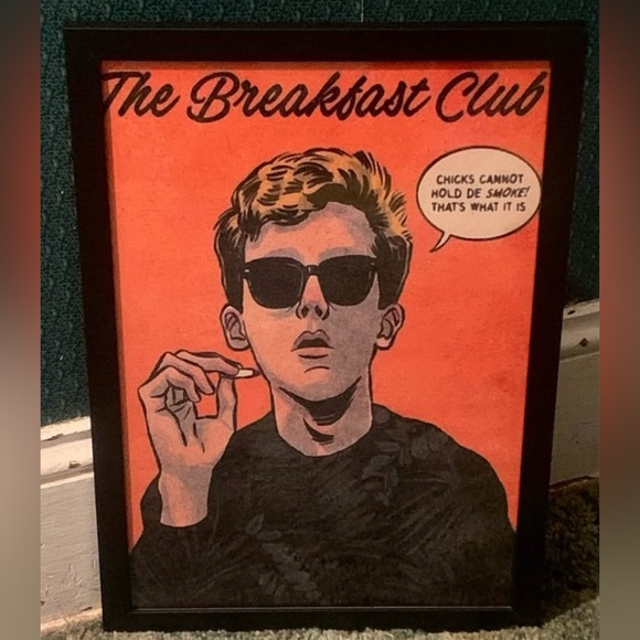 Custom Framed Vintage 1985 “The Breakfast Club” Movie Comic Wall Art